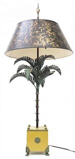 A Mid Century Table Lamp, Height overall 25 inches.