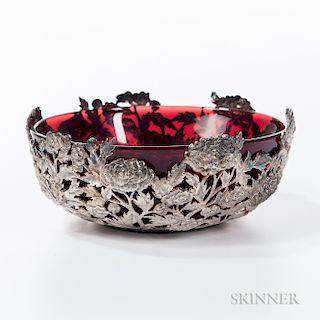 Reticulated Export Silver Bowl
