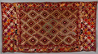 Phulkari  Embroidered Bagh  Textile