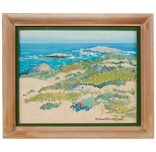 Ferdinand Burgdorff (1881-1975) Painting, Coastal Landscape, 1945
