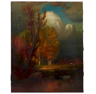 Wesley J. Straight (1855-1922) Landscape Painting