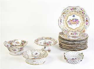 A Set of Ten Dresden Plates, Diameter of plates 9 inches.