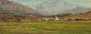 Attributed to John Joseph Enneking (American, 1841-1916)  In the Swiss Alps