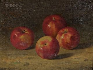 Bryant Chapin (American, 1859-1927)  Still Life with Four Apples