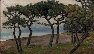 Charles Caryl Coleman (American, 1840-1928)  View of Capri Looking Toward Vesuvius