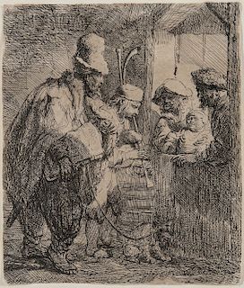 Rembrandt van Rijn (Dutch, 1606-1669)  The Strolling Musicians