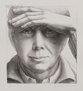 George Tooker (American, 1920-2011)  Self Portrait