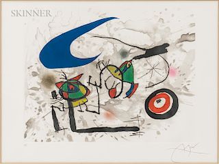 Joan Miró (Spanish, 1893-1983)  Pygmées sous la lune