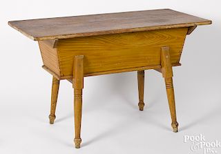 Pennsylvania painted pine dough box table