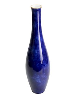 Manufacture de Sevres Blue Porcelain Vase