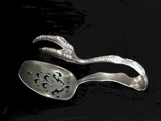 TIFFANY STERLING  SILVER CLAW TONGS