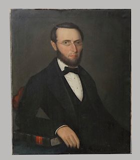 O/C PORTRAIT BY AMMI PHILLIPS OF ASA BECKWITH