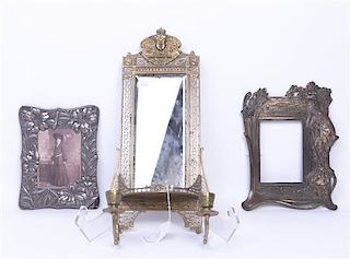 Two Art Nouveau Frames, Height of tallest 20 inches.