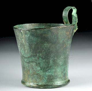 Roman Bronze Cup with Handle