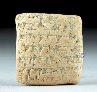 Mesopotamian Terracotta Cuneiform Tablet, ex-Bonhams