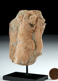 Sumerian Terracotta Tile Fragment with Dog