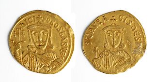 Nicephorus I & Stauracius Gold Solidus Coin