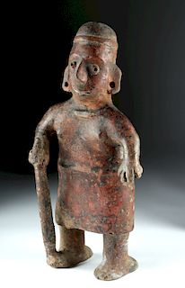 Colima Pottery Standing Matron with Staff