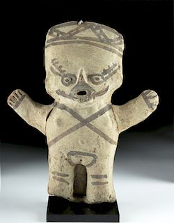 Chancay Pottery Standing Figure - Female Cuchimilco