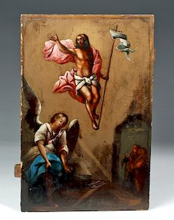 19th C. Russian Icon - Resurrection of Christ