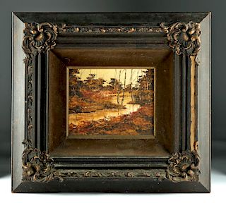 20th C. Framed & Signed Larian Landscape Painting