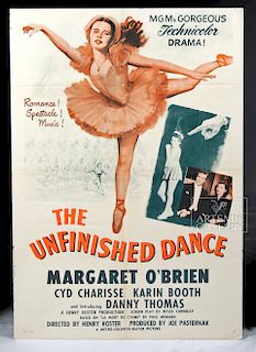 Vintage Movie Poster - "The Unfinished Dance" - 1947