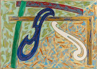 Frank Stella, (American, b. 1936), Green Solitaire, 1979