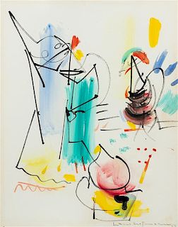 Hans Hofmann, (American/German, 1880-1966), Boat Study at Provincetown, Mass, 1953