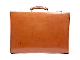 A Leather Travel Case, Width 20 inches.