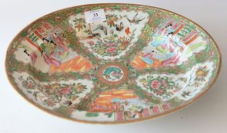 Rose medallion oval deep platter. 
12" x 14 1/4" 
***If this lot is not picked up on Sat. 9/22, Sun. 9/23, or Tues 9/25 at Bellevue ...