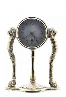 An American Desk Clock, Chelsea, Height 8 1/4 inches.