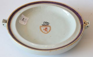 Chinese export warming plate. 
diameter 9 3/4 inches 
***If this lot is not picked up on Sat. 9/22, Sun. 9/23, or Tues 9/25 at Belle...