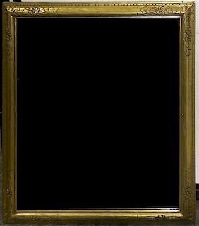 A Late Victorian Style Giltwood Mirror, Height 29 1/2 x width 34 1/2 inches.