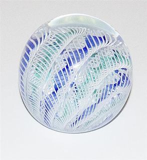 A Murano Glass Paperweight, Height 2 1/2 inches.