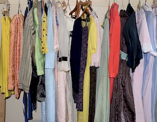 Five racks of various clothes. 
***If this lot is not picked up on Sat. 9/22, Sun. 9/23, or Tues 9/25 at Bellevue Ave. it will be mo...
