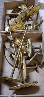 Ten pair of gilt curtain tie backs.  
***If this lot is not picked up on Sat. 9/22, Sun. 9/23, or Tues 9/25 at Bellevue Ave. it will...