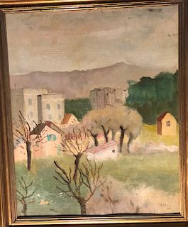  Ardengo Soffici (Italian, 1879-1964) Landscape Painting