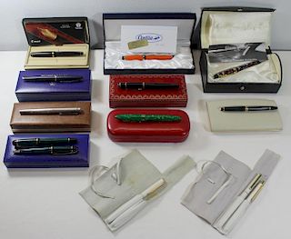 Assorted Grouping of Vintage Fountain Pens.
