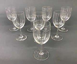 Eight Baccarrat Wine Glasses "Perfection" Pattern