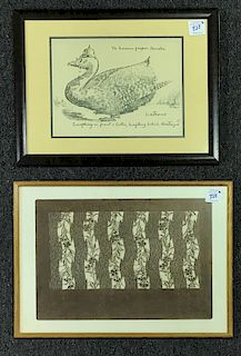 Harry Watrous Drawing & Tetile Printing Cutout