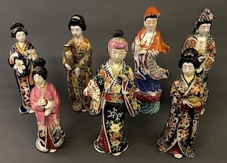 Seven Chinese / Japanese Porcelain Figures
