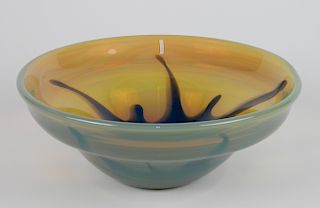 Dominick Labino glass bowl