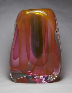Dominick Labino hot glass sculpture