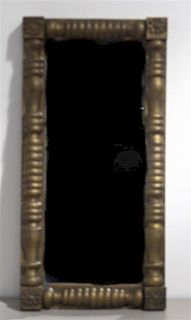 An American Federal Giltwood Pier Mirror, Height 30 1/2 width 15 1/4 inches.