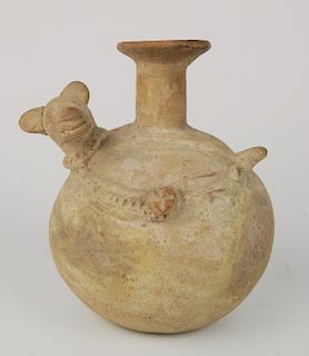 Pre-Columbian vessel with dog head