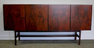 Fine Quality Danish Rosewood Sideboard Cabinet.