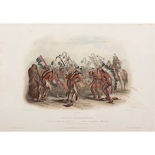 Karl Bodmer (Swiss, 1809-1893) Hand-Colored Lithograph on Paper