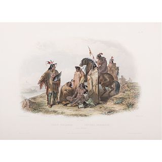 Karl Bodmer (Swiss, 1809-1893) Hand-Colored Lithograph on Paper