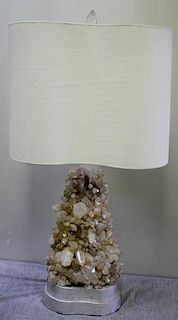 Large Carole Stupell Crystal Formation Table Lamp