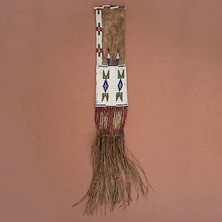 Sioux Beaded Hide Tobacco Bag, From the Collection of William H. Saunders, M.D. and Putzi Saunders, Ohio